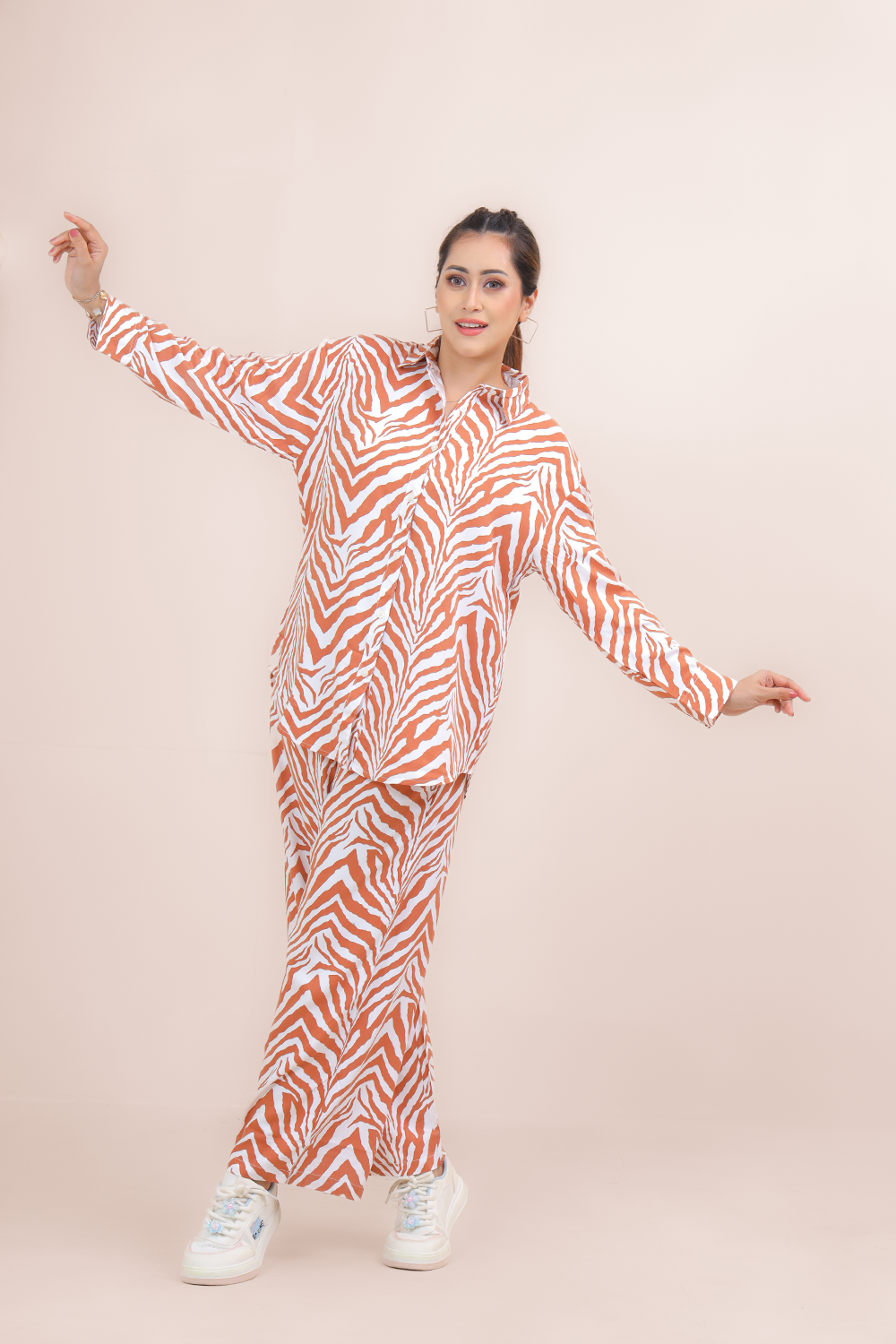 Premium Co-Ord Set – Twill Cotton Fabric with Elegant Prints | Perfect Blend of Fashion & Function | OFDAY