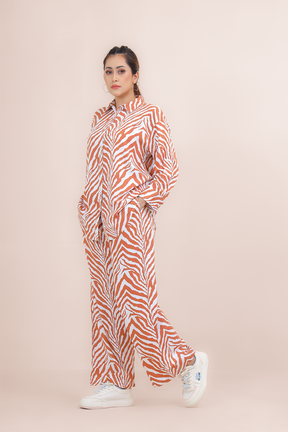 Premium Co-Ord Set – Twill Cotton Fabric with Elegant Prints | Perfect Blend of Fashion & Function | OFDAY