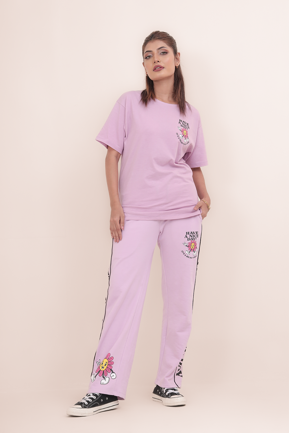 Women’s Nice Day Set – Cotton Top & Terry Bottom | Comfy & Chic | OFFDAY